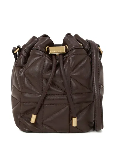Karl Lagerfeld K/kuilt Bucket Bag In Brown