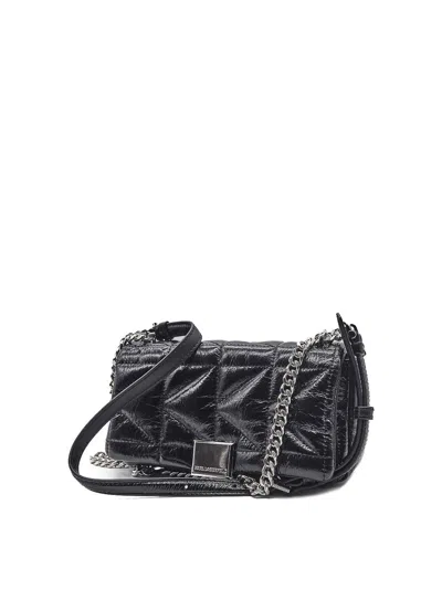 Karl Lagerfeld K/kuilt Sp Wrinkle Crossbody In Black