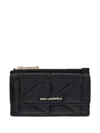 Karl Lagerfeld K/kuilt Cardholder In Black
