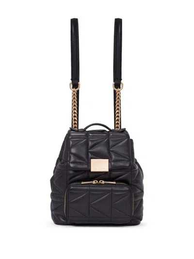 Karl Lagerfeld Small K/kuilt Backpack In 999 Black