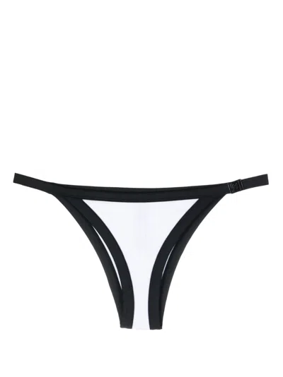 Karl Lagerfeld Kl Monogram Bikini Bottoms In White