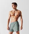 Karl Lagerfeld Monogram-print Swim Shorts In Green