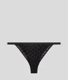 Karl Lagerfeld Kl Monogram Brazilian Brief In Black