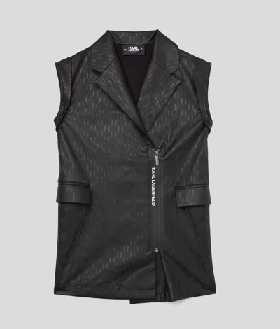 Karl Lagerfeld Kl Monogram Embossed Kids Dress