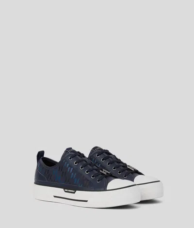 Karl Lagerfeld Kl Monogram Kampus Max Sneakers In Blue