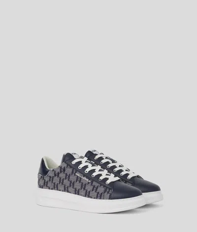 Karl Lagerfeld Kl Monogram Kapri Jacquard Sneakers In Blue