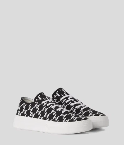 Karl Lagerfeld Kl Monogram Konvert Knitted Sneakers In Multi