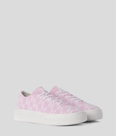 Karl Lagerfeld Kl Monogram Konvert Knitted Sneakers In Multi