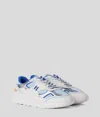 Karl Lagerfeld Kl Monogram Mesh Mix Sneakers In White