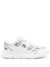 Karl Lagerfeld Kl Monogram Mesh Sneakers In White