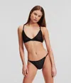 Karl Lagerfeld Kl Monogram Mesh Triangle Bra