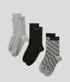 Karl Lagerfeld K/monogram Socks - 3 Pack