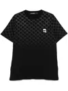 Karl Lagerfeld T-shirt Mit Kl-monogramm In Schwarz
