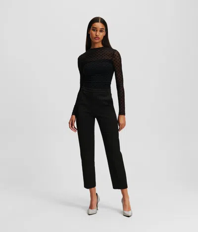 Karl Lagerfeld Kl Monogram Tailored Pants