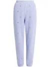 Karl Lagerfeld Kl Monogram Track Pants In Purple