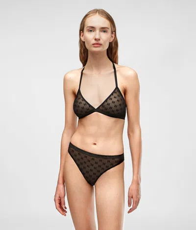 KARL LAGERFELD MONOGRAM TRIANGLE BRA