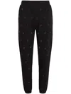 Karl Lagerfeld Kl Rhinestone Track Pants In Black