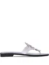 Karl Lagerfeld Kl Ring Flip Flops In White