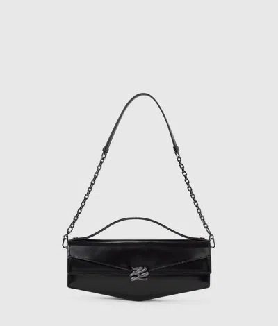 Karl Lagerfeld Kl Studio Autograph Shoulder Bag In Black