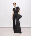 Karl Lagerfeld Karl Studio Bow-detail Trousers In Animal Print