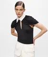 Karl Lagerfeld Kl Studio Cape Top In Black