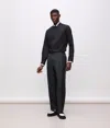 Karl Lagerfeld Kl Studio Contrast Piping Pants In Black