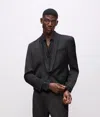 Karl Lagerfeld Kl Studio Cropped Blazer In Black