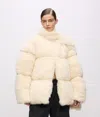 Karl Lagerfeld Karl Studio Faux-fur Coat In Neutral