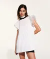 Karl Lagerfeld Kl Studio Pleated Blouse In White