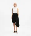 Karl Lagerfeld Kl Studio Ruffle Skirt In Black