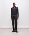 Karl Lagerfeld Kl Studio Satin Detail Pants In Black