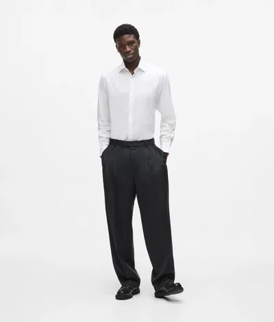 Karl Lagerfeld Kl Studio Straight Pants In Black