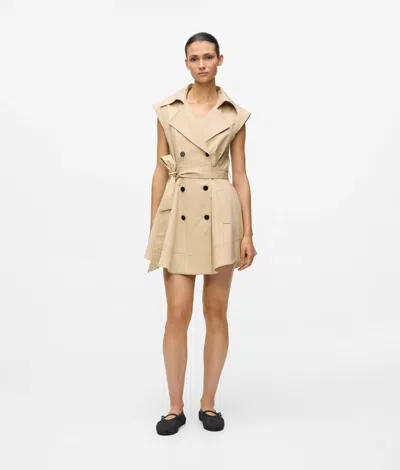 Karl Lagerfeld Kl X Amber Valletta Trench Dress In Neutral
