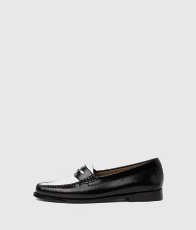 Karl Lagerfeld Kl X G.h.bass Penny Loafers In Black