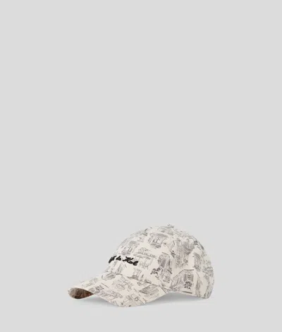 Karl Lagerfeld Kl X Jorge Parra All-over Print Cap