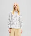 Karl Lagerfeld Kl X Jorge Parra All-over Print Shirt In Neutral