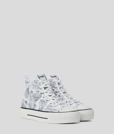 KARL LAGERFELD KL X JORGE PARRA HIGH-TOP SNEAKERS