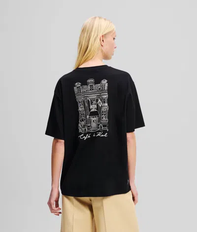 Karl Lagerfeld Kl X Jorge Parra Oversized T-shirt In Black