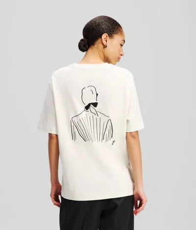 Karl Lagerfeld Kl X Jorge Parra Oversized T-shirt In White