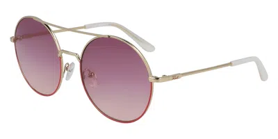 Karl Lagerfeld Kl283s 508 Women's Sunglasses Gold Size 57