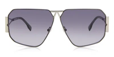 Karl Lagerfeld Kl339s 040 Men's Sunglasses Silver Size 61