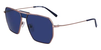 Karl Lagerfeld Kl350s N 718 Men's Sunglasses Gold Size 58 In Pink