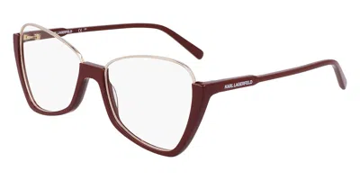 Karl Lagerfeld Kl354 Women's Glasses, Red, Size 55 In Multi