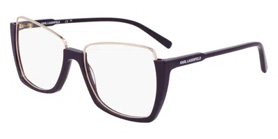 Karl Lagerfeld Kl355 Women's Glasses, Purple, Size 55 In Multi