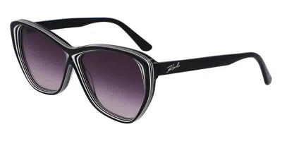 Karl Lagerfeld Kl6103s 006 Women's Sunglasses White Size 58 In Multi