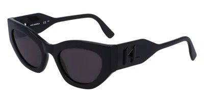 Karl Lagerfeld Kl6122s 015 Women's Sunglasses Black Size 52