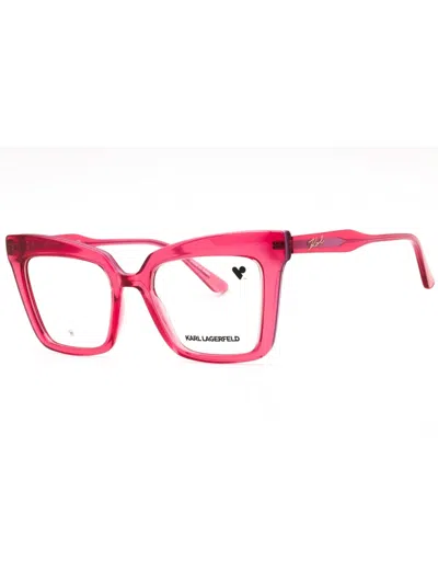 Karl Lagerfeld Kl6136 Cat Eye Eyeglasses For Women In Pink