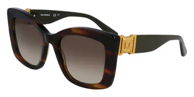 Karl Lagerfeld Kl6139s 212 Women's Sunglasses Brown Size 53 In Purple