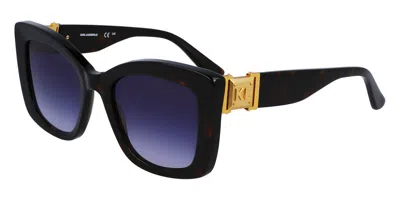 Karl Lagerfeld Kl6139s 240 Women's Sunglasses Tortoiseshell Size 53 In Purple