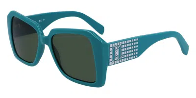 Karl Lagerfeld Kl6140s 300 Women's Sunglasses Green Size 53